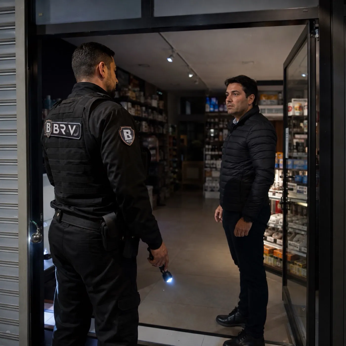 Vigilante armado da Bravo Segurança em serviço ostensivo