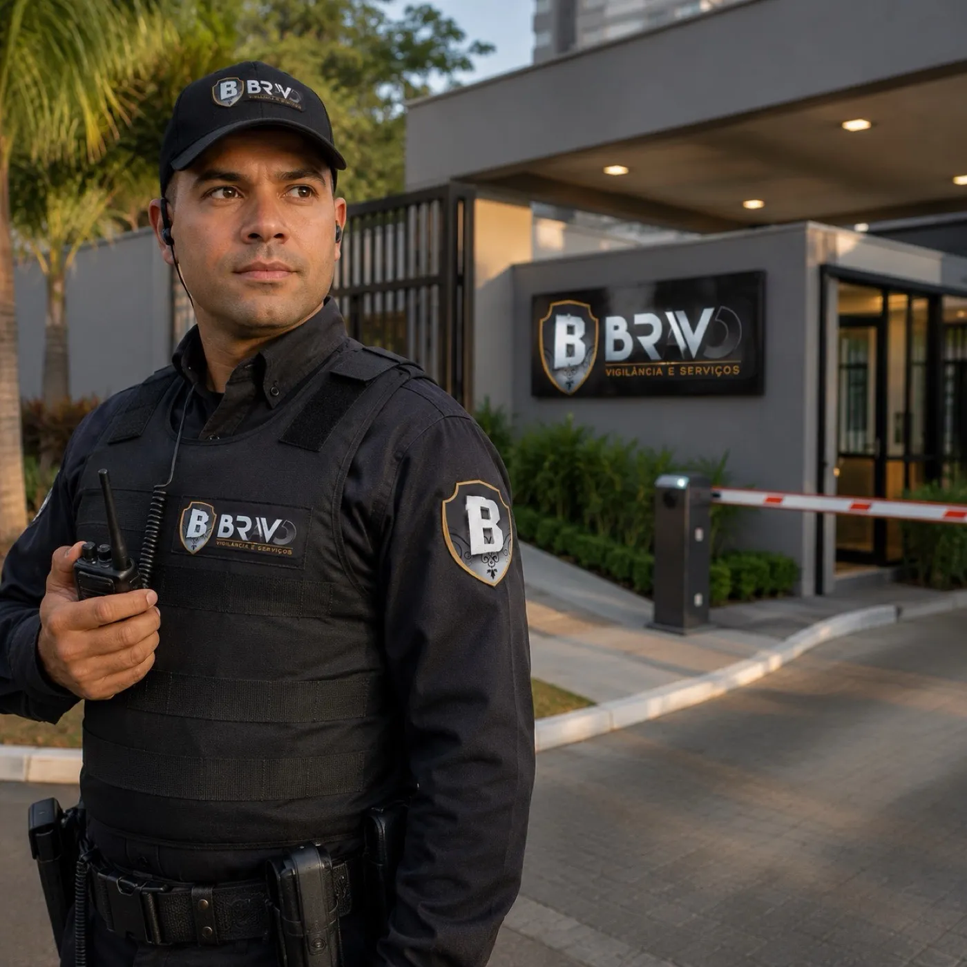 Vigilância residencial da Bravo Segurança protegendo famílias